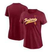 USC Trojans Women's Nike Cardinal Cotton Local Script T-Shirt